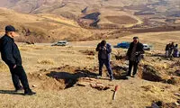 ساماندهی گورستان تاریخی که با باران پیدا شد