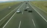 کلیپی از کل‌کل وحشتناک 4 خودرو که وایرال شد