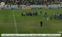 یک بازی در لیگ ایران به دلیل حمله به داور ناتمام ماند