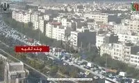 تصویری از ترافیک سنگین در محدوده امامزاده طاهر