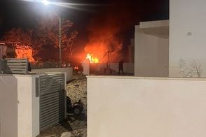 تصویری از ساختمان نظامی اسرائیل بعد از حمله ایران