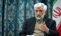 چهره خندان سعید جلیلی در کنار آتش‌زننده برجام