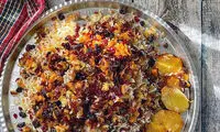گردو پلو؛ غذای سنتی ایران با عطر زعفران و گردو