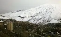 تصاویر عجیب حرکت برف در ارتفاعات تهران