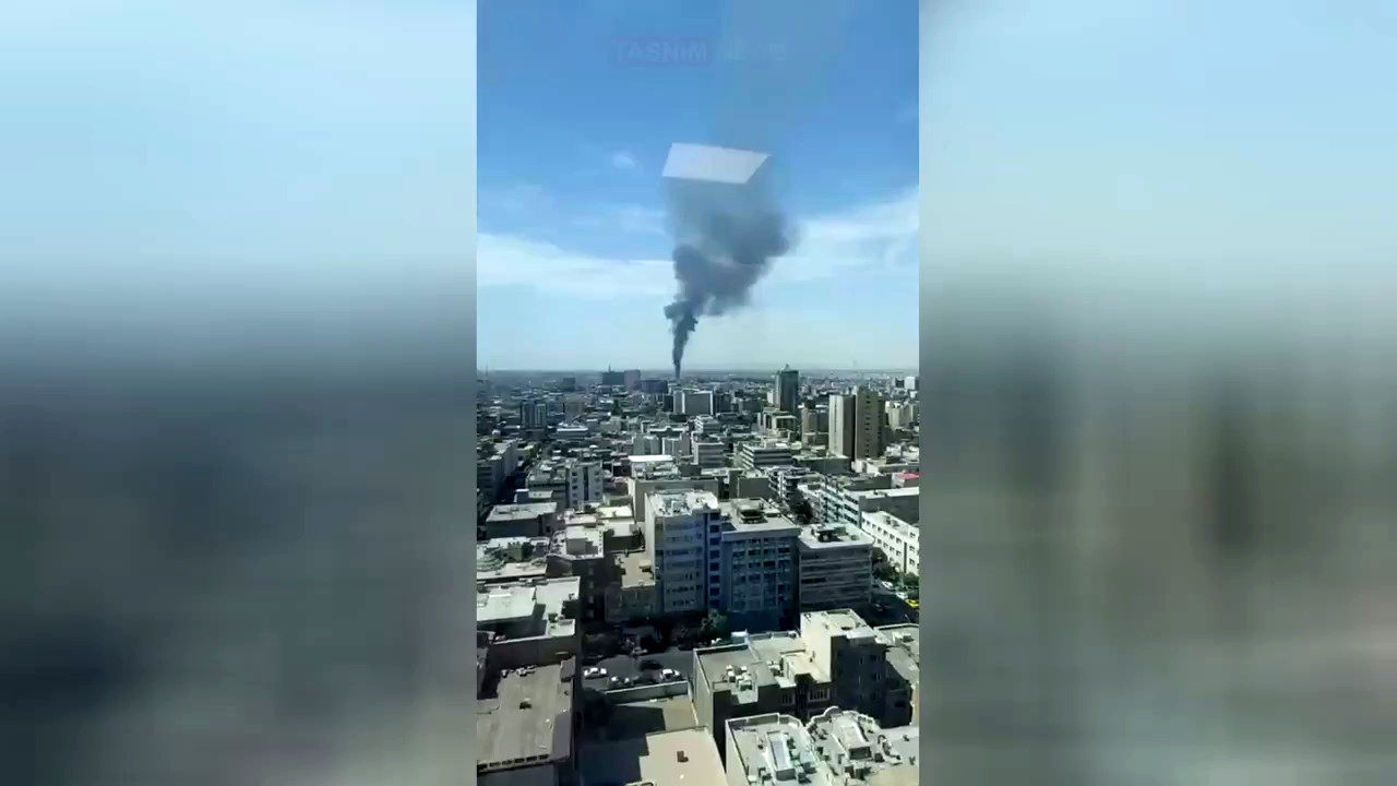 دودی عظیم، آسمان تهران را فرا گرفت