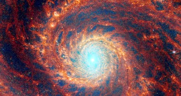 عکس جدید جیمز وب از کهکشان گرداب، شما را مات و مبهوت می‌کند