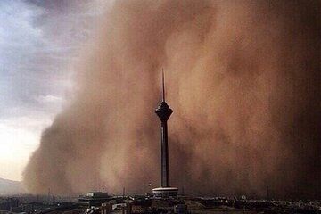 زمان رگبار باران و رعد و برق در تهران