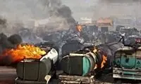 اولین تصاویر از آتش‌سوزی در مرز دوغارون