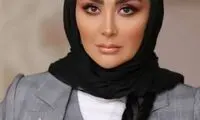 عکسی قدیمی از مریم معصومی با استایل سبز