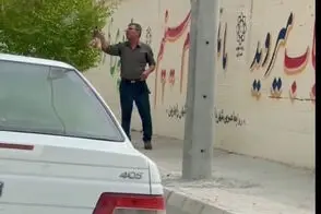 اقدام داوطلبانه یک پدر برای امن‌تر شدن مسیر مدرسه