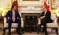سران انگلیس و قطر درباره ایران گفت‌وگو کردند