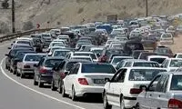 اولین ویدئو از ترافیک تعطیلات نوروز در جاده شمال