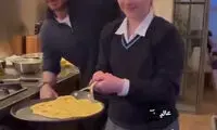شیرین‌کاری جدید دیوید بکام به همراه دخترش در آشپزی