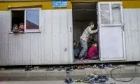 یک مدرسه کانکسی در جنوب کرمان واژگون شد