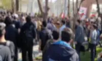 حکم اخراج برای ۲ دانشجوی آتش‌زننده پرچم