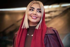 مهسا کامیابی با استایل چرمیِ قرمز اکران «های کپی» رو فتح کرد
