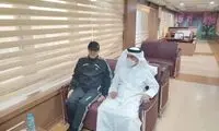 اولین تصویر از وزیر ورزش پس از سقوط بالگرد