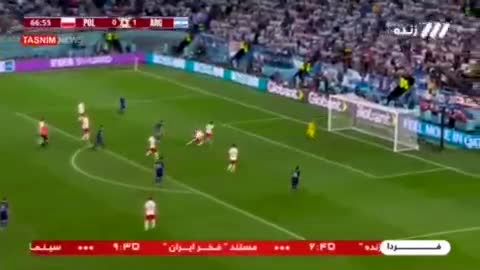 لحظه گل دوم آرژانتین به لهستان 