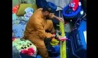 روش عجیب یک راننده برای جلوگیری از سرقت کامیون
