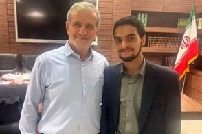چهره جدید مشاور نسل زد دولت در جلسه کاری
