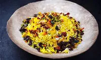 طرز تهیه پلو میوه هخامنشی با گوشت، سیب و انجیر