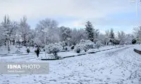 حال و هوای دیدنی یک روز برفی تبریز در پاییز دهه 70