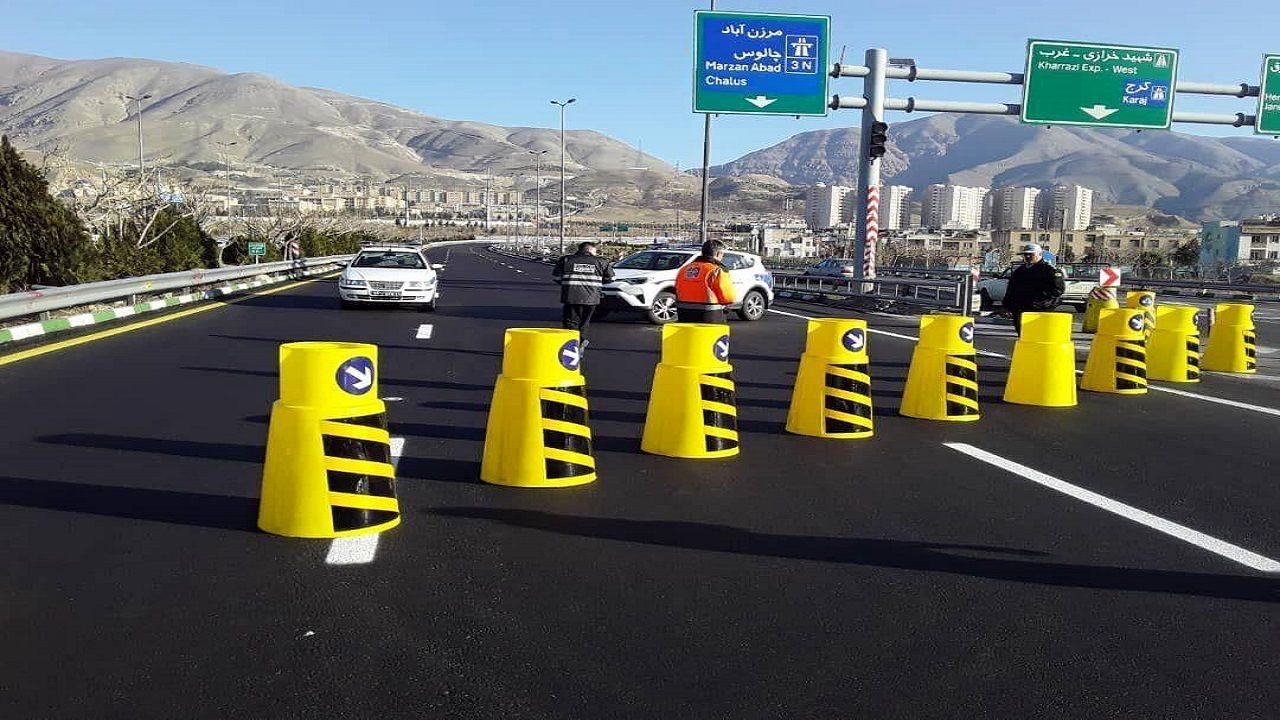 جاده چالوس و آزاد راه تهران _ شمال یکطرفه شد