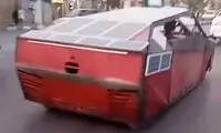 تصاویر خودروی دست‌ساز با ظاهر سایبرتراک در مشهد!