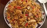 طرز پخت یک پلوی خوشمزه با طعم متفاوت