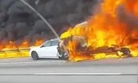 تصادف مرگبار کامیون حامل سوخت جت