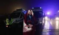 تصاویری از شدت سرمای هوا در محل حادثه بالگرد