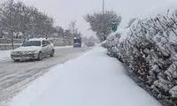 بارش برف بهاری اردبیل را سفیدپوش کرد