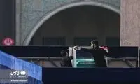 تصاویری از آماده‌سازی جایگاه استقرار پیکر رهبر شهید