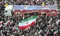 تصاویری از مراسم تشییع شهید تنگسیری در میدان انقلاب تهران