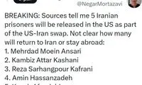 این زندانی ها قرار است با آمریکا مبادله شوند