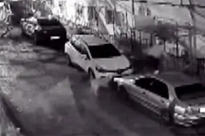 فرار هوشمندانه یک عابر از دست سگ‌های ولگرد