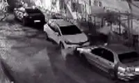 فرار هوشمندانه یک عابر از دست سگ‌های ولگرد