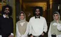 سارا و نیکا با دو برادر خود، به برج میلاد آمدند