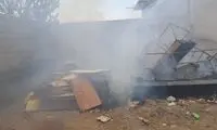آتش‌سوزی در بزرگراه آزادگان