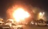دود و آتش‌ در نزدیکی حرم امام حسین(ع)