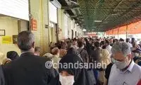 صف طولانی مردم این بار برای مرغ