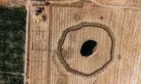 تصویری از فروچاله هولناک در کبودرآهنگ همدان