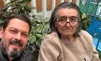 رضا رویگری در پشت‌صحنه «یوزپلنگ» در کنار جمشید هاشم‌پور