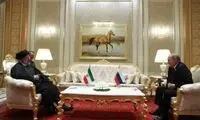 تصویری از دیدار رئیسی و پوتین در ترکمنستان 