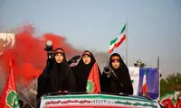 تصاویری از زنان موشک به دست در «رزمایش جان‌فدا»