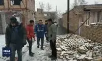 وضعیت غمناک زلزله‌زدگان خوی در برف و سرما