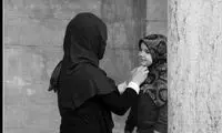 تصویر پربحث از یک دختر 3 ساله با حجاب کامل
