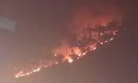 آتش‌سوزی گسترده در منطقه حفاظت‌شده خائیز