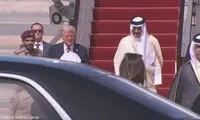 تصاویر استقبال امیر قطر از ترامپ در دوحه