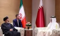 تصاویری از اختلاف قدی امیر قطر و ابراهیم رئیسی 